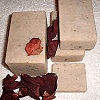 Floral handmade soap from Pallas Athene Soap.
